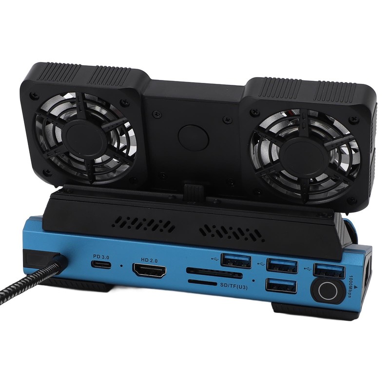Asixxsix 10 in 1 Docking Station, 4K 60Hz Gigabit Ethernet