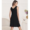 NACHILA Nightgowns for Women-Viscose Made from Bamboo, Sleeveless Sleep Dress