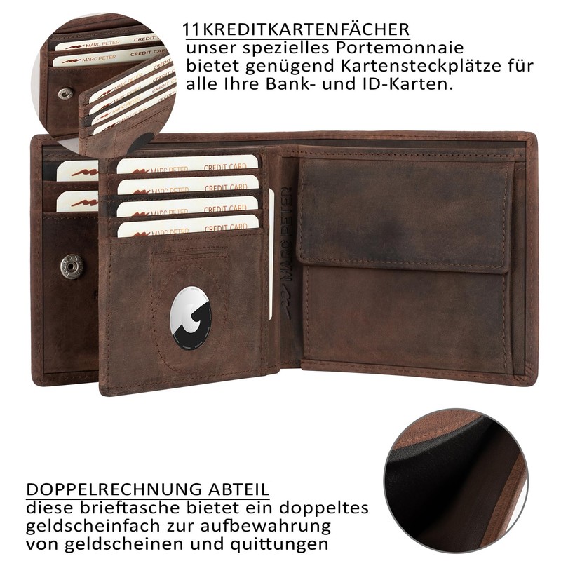 Marc Peter® Hanover Genuine Leather Wallet | Wallet for Men