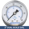 MEASUREMAN Air Over Water Test Kit, 2” Dial, 0-300 PSI,