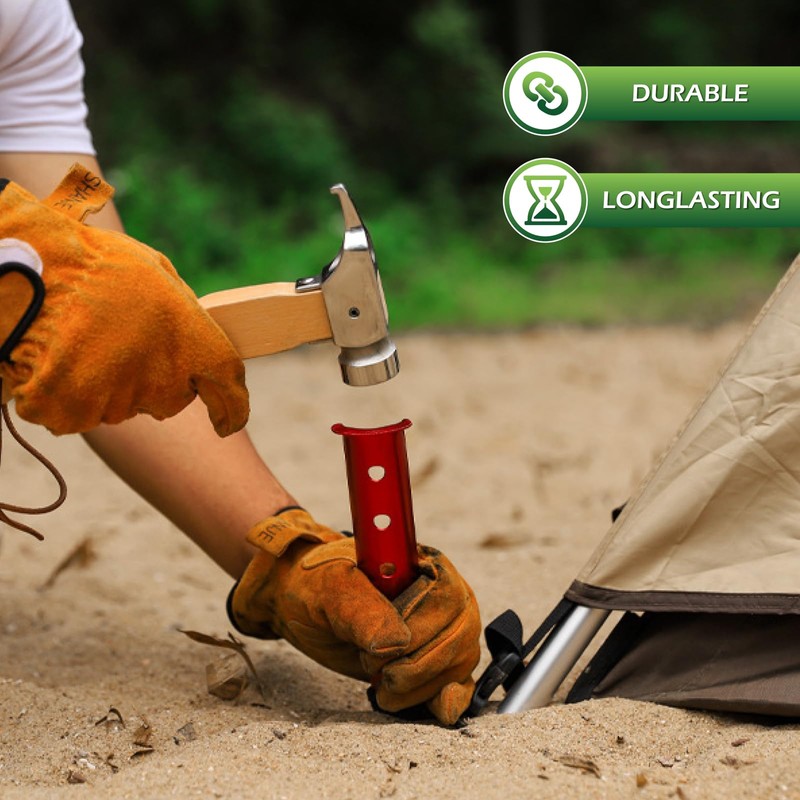 TRIWONDER U Shape Aluminum Alloy Lightweight Stake Pegs for Beach