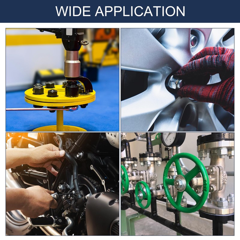 sourcing map 10Pcs #6-32 Nylon Insert Hex Lock Nuts, 304