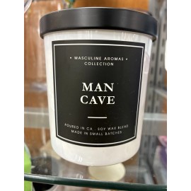 Leoben Company New Leoben Co Man Cave Masculine Aromas Collection Vegan Soy Wax Candle 9 oz