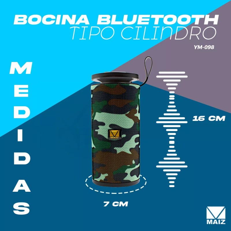 Maíz Bocina Bluetooth, Fm, Usb, Sd, Tws, Luz Led Pack