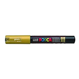 Uni-Ball Posca Marker PC-1M, goldfarben, ein Stift