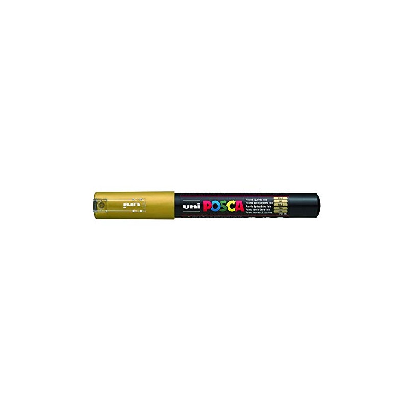Uni-Ball Posca Marker PC-1M, goldfarben, ein Stift