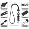 Oaridey Carbon Fiber Badge Holder with Lanyard, Heavy Duty Lanyard