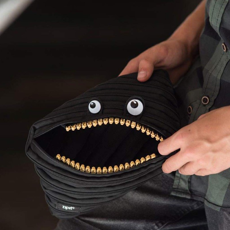 ZIPIT Grillz Large Pencil Case, Holds Up to 60 Pens,