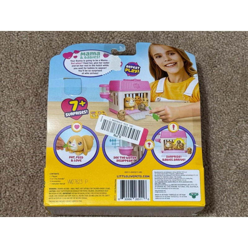 Little Live Pets Mama Surprise Minis LIL' BUNNY 7+ Surprises