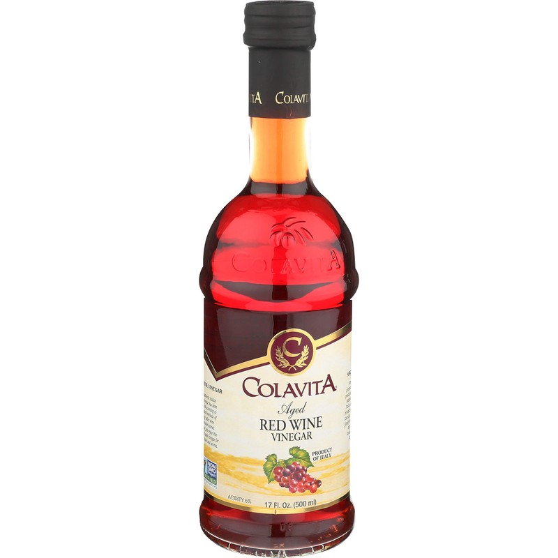Colavita Aged Red Wine Vinegar, 17 Ounce (Pack of 12)