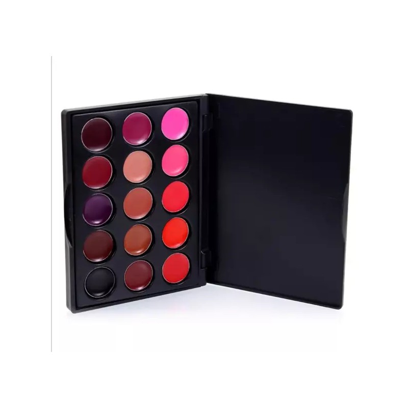 lucyliu04 립글로스 프로페셔널 15 컬러 미니 팔레트 10cm Professional Lip