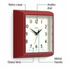 JONES CLOCKS® Mustard Wall Clock | Square Retro Clock |