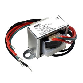 HQRP 120V-AC to 12V-AC Transformer Center Tapped CT 6V-0-6V 0.5A 120v-to-6v-0v-6v Replacement fits Emergency Light, CCRadio