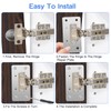 Cabinet Hinge Repair Plate, 8 PCS Stainless Steel Hinge Repair