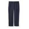 Chaps Boys' School Uniform Pleated Twill Pant, Navy, 4