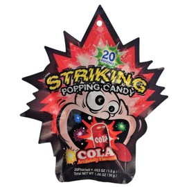 (20 Pouches) Striking popping candy X 5 Packs (COLA)