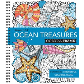 Color & Frame - Ocean Treasures (Adult Coloring Book)