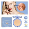 Bluemega Maquillaje en Polvo Compactos Faciales,Pure