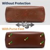 26Pcs Screw-Back Handbag Purse Feet with Screwdriver & Hole Puncher,Alloy/Brass