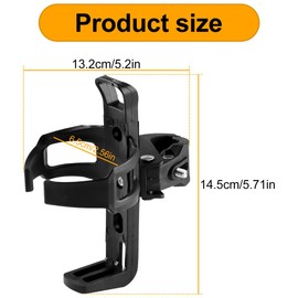 Thyonta Mountain Bike Quick Release Water Bottle Cage Multi-purpose Rotatable Cycling Drink Holder Suitable for Motorbike Bicycle Outdoor Riding