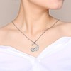 Rockyu Couple Necklace, Popular, Silver, Black, Cat Necklace, Cute, Unisex,