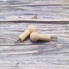 eMagTech 12PCS Wooden Coat Peg with Screws Natural Wood Hook
