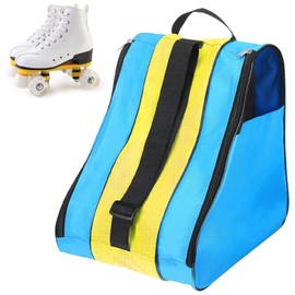 YWKJDDM Roller Skate Bag, Unisex Ice Skate Bag with Adjustable Shoulder Strap, Roller Skate Carry Bag, Oxford Cloth Ice Skates Storage Bag for Women Men Adults