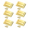 uxcell 6pcs Toggle Catch Lock, 0.9" x 1.5" Hasp Lock