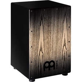 Meinl Percussion Headliner Cajon Box Drum with Snare and Bass Tone for Acoustic Music — NOT Made in China — Ash Wood, Play with Your Hands, 2-Year Warranty (MCAJ100BK-CBF)