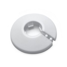MroMax Fit 1/2 inch Flange Water Pipe Decoration - White PP Plastic Escutcheon Pipe Collar 16mm(5/8")
