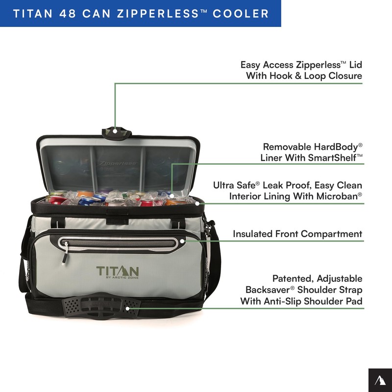 Titan by Arctic Zone 48 Can Zipperless Soft Cooler with