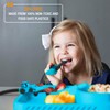 Dinneractive Utensil Set for Kids – Construction Themed Toddler Forks