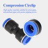 30pcs Straight Push Connectors,Air Line Fittings for 1/4in 5/16in 3/8in