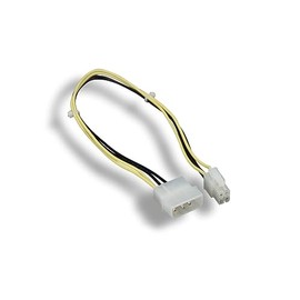 KENTEK 15 Inch 15" 4 Pin Molex 5.25 to Pentium 4 ATX 12V Square 4 Pin Power Supply Motherboard Main Board Connector Male M/M Extension DC Internal Computer PC Power Cable Adapter Cord