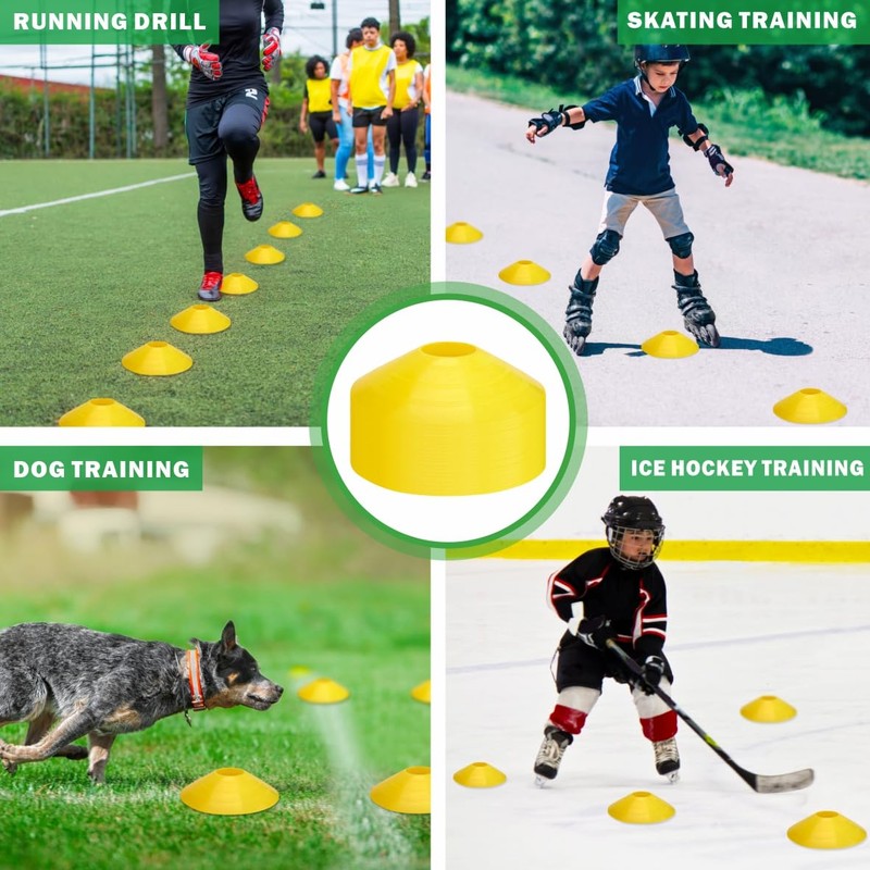 Easy Funny Football Sports Training Disc Boundry Marking Cones One