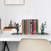 Lady Justice Statue Bookends - Metal Scales of Justice Decor