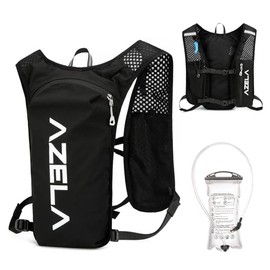 TRIWONDER Running Backpack Lightweight Hydration Pack Running Vest Bike Backpack for Cycling Hiking Jogging (01 Black - with a 1.5L Water Bladder, One Size)
