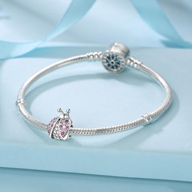 Symretie 925 Sterling Silver Charms for Bracelets Bead Charms and Necklaces - Dangle Pendants Charms Jewellry Gift for Women Girls