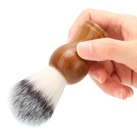 Beard Shaving Brush Mens Shaving Brush Classic Beard Shave Cleaning Brush Badger Hair Bristles for Safety Razor Gift to Father Boyfriend