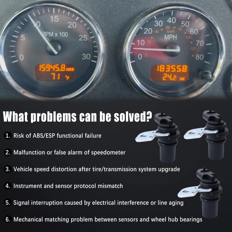 29536408 3pcs Transmission Speed Sensor Kit for Allison LCT 1000/2000/2400