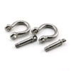 Heyous 2pcs 3/8 Inch 10mm Screw Pin Anchor Shackle Stainless