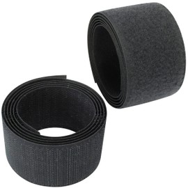 AERZETIX - C65994 - hook and loop tape/roll 40 mm 1 meter - organizer/cable tie - strap for clothes bags - made of polyamide and polyester - colour: dark grey