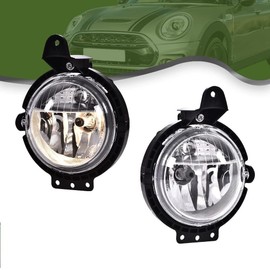 G-PLUS Fog Lights Compatible with Mini Cooper R55 R56 R57 R58 2007-2015 Fog Lamps Driver & Passenger Side Clear Lens Fog Lamp Accessories