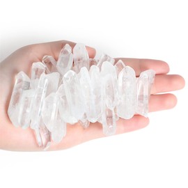 Crystals Bulk Clear Quartz Natural Healing Stones Bulk Polished Energy Balance Meditation Good Luck Irregular Shape Meditation Yoga Chakra Reiki Balancing Healing Crystals 0.44lb 1.20"-1.97"