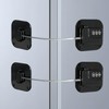 2 Pack Heavy Duty Combination Fridge Lock - Child/Baby Proofing