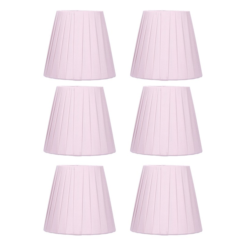 6pcs Chandelier Cloth Lampshade Wall Lamp Clip On Cover Shades