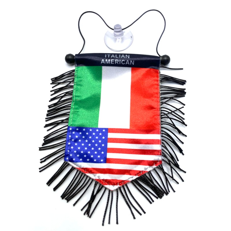Italian American Flag Rearview Mirror Hanging Accessory – Celebrate Italy