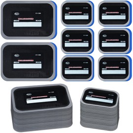 Zhengmy 40 Pieces Tire Patches 2.56 x 3.15 Inches, 3.15 x 4.7 Inches Tire Patch Tire and Tube Patch Tire Repair Tools Tire Patches Kit for Bike Motorcycle Vehicle Puncture Repair (Rectangle)