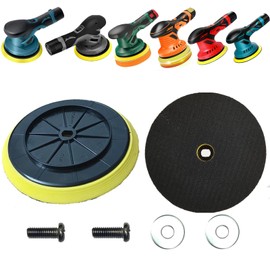Feenynic Buffer Polishing Backing Plates, Backing Pads for Saker, Orgpek, BATOCA, GEVEELIFE, Eioehtl, TEETOK, Takuoo, Color Tree, DmgicPro, Carrkoopy Cordless Buffer, Saker Buffer Pads, 6 Inch 2 Pack