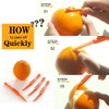 Orange Peeler Tools Citrus Peel Cutter Plastic Easy Fruit Vegetable